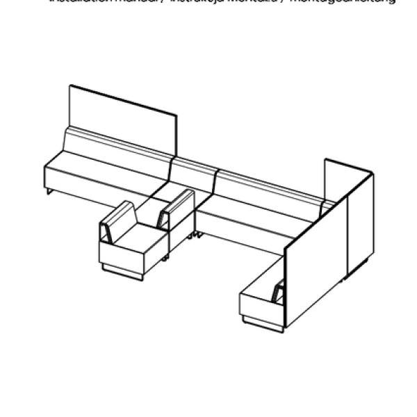 Quadra module - sofa -  Montageanleitung